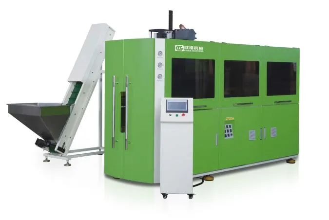 6500BPH nagysebességű, 4 üregű, automatikus víz juice palackfúvó gép